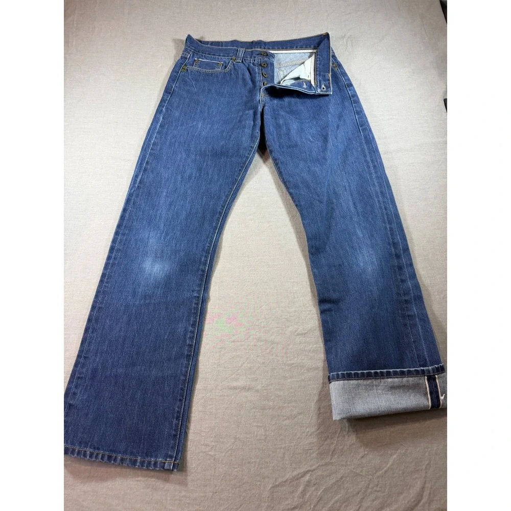 LL Bean Selvedge Denim Jeans Mens 32x32 Limited Edition No. 1176/1912 Button Fly